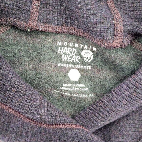 Mountain Hardwear Sevina Hooded Sweater Women's Size Small Purple Y2K - Picture 7 of 9